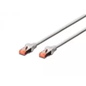 DIGITUS CAT6 S/FTP Patchkabel, 15 m, Grau, 5er-Pack