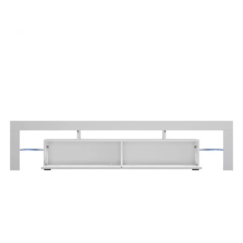 Cama Meble TORO 200 TV-Lowboard, grau/weiß Hochglanz