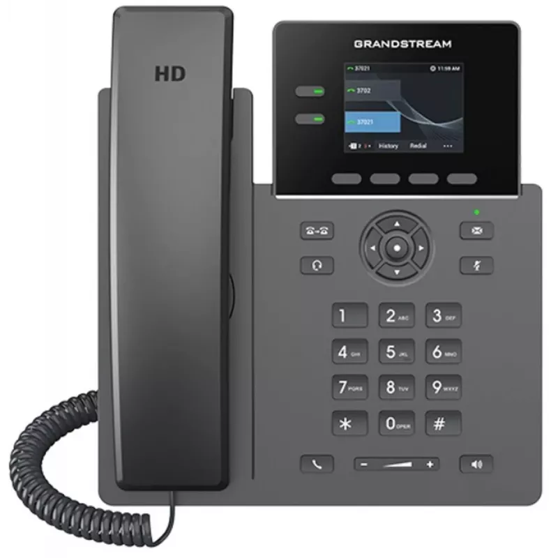 IP-Telefon Grandstream GRP2610P mit Carrier‑Grade PoE-Unterstützung und HD-Audio
