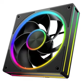 Gehäuselüfter MODECOM VOLCANO LOOP 120 ARGB Reverse Fan Schwarz 120 mm PWM 400–1400 RPM ARGB-Header
