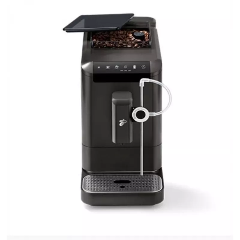 Espressomaschine Tchibo Esperto2 Milk schwarz — integrierter Milchaufschäumer, automatischer Espressovollautomat für die Arbeitsplatte