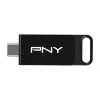PNY Elite, 64 GB, USB Typ-C, 3.2 Gen 1 (3.1 Gen 1), 120 MB/s, Dia, Schwarz