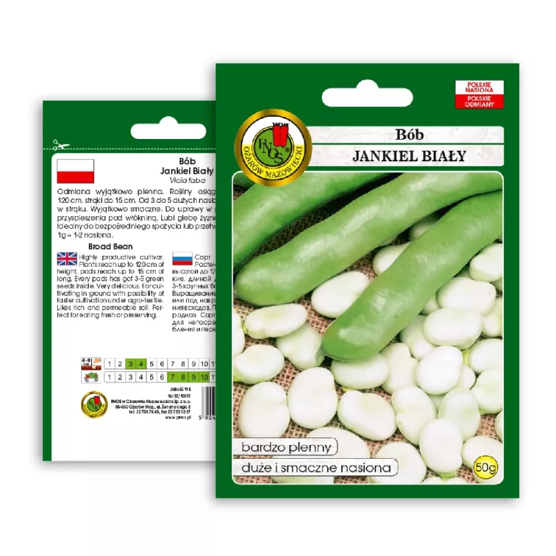 PNOS Ackerbohne Jankiel White Samen, 50 g