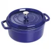 Staub 24 cm runder Gusseisen-Cocotte Dunkelblau