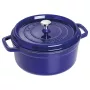 Staub 24 cm runder Gusseisen-Cocotte Dunkelblau