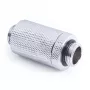 Alphacool ES D-Plug 31,5 mm, G1/4 Zoll Außengewinde auf G1/4 Zoll Außengewinde, Chrom