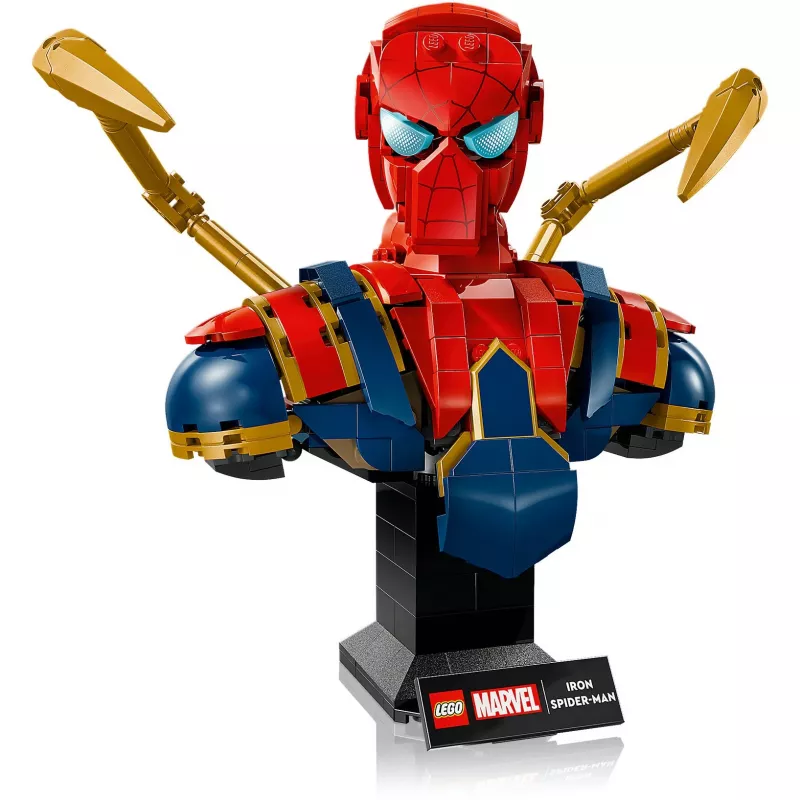 LEGO Marvel Sammlerbüste Iron Spider-Man 76326, 379 Teile, 18+ Ausstellungsmodell, 170×200×110 mm
