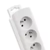 Power Extension Qoltec 50276 1,8 m 5 AC-Steckdosen Innenbereich Weiß