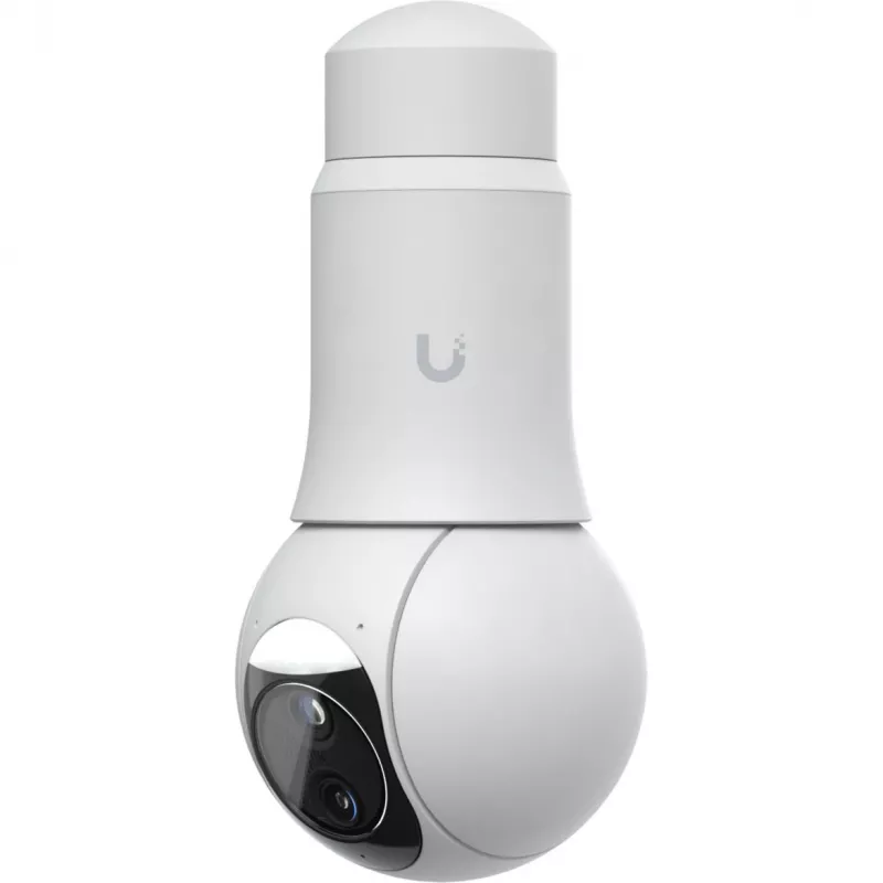 Ubiquiti UniFi G6 PTZ UVC-G6-PTZ-W IP-Überwachungskamera, 4K 8 MP (3864x2160), Dual-Objektiv, 10x Hybrid-Zoom, Innen und Außen, IP66, PoE, Decken-/Wand-/Mastmontage, 350° Drehbereich, Weiß