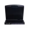 VALUE 26.99.0161 KVM-Konsole mit 8-Port-KVM-Switch, USB, deutschem Layout, 19 Zoll