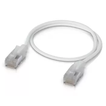 Netzwerkkabel Ubiquiti UACC-Cable-Patch-EL-C6A-0.3M-W RJ-45 Cat6a 0,3 m Transparent Weiß