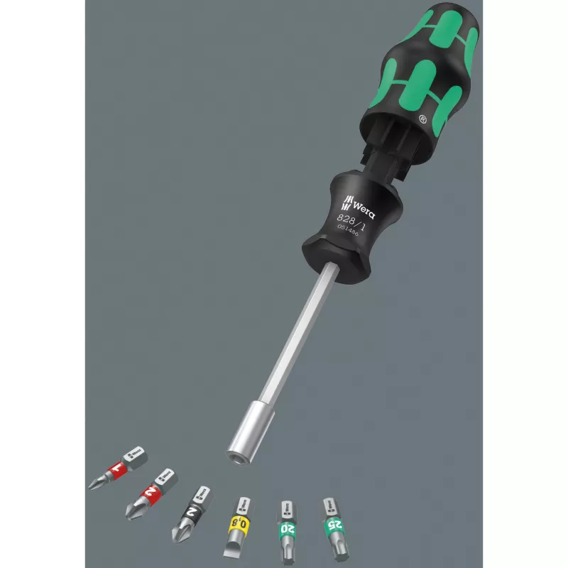 Wera Kraftform Kompakt 27 Set 1 Christmas 2025 Bit-Satz mit Handhalter, 7 Stück