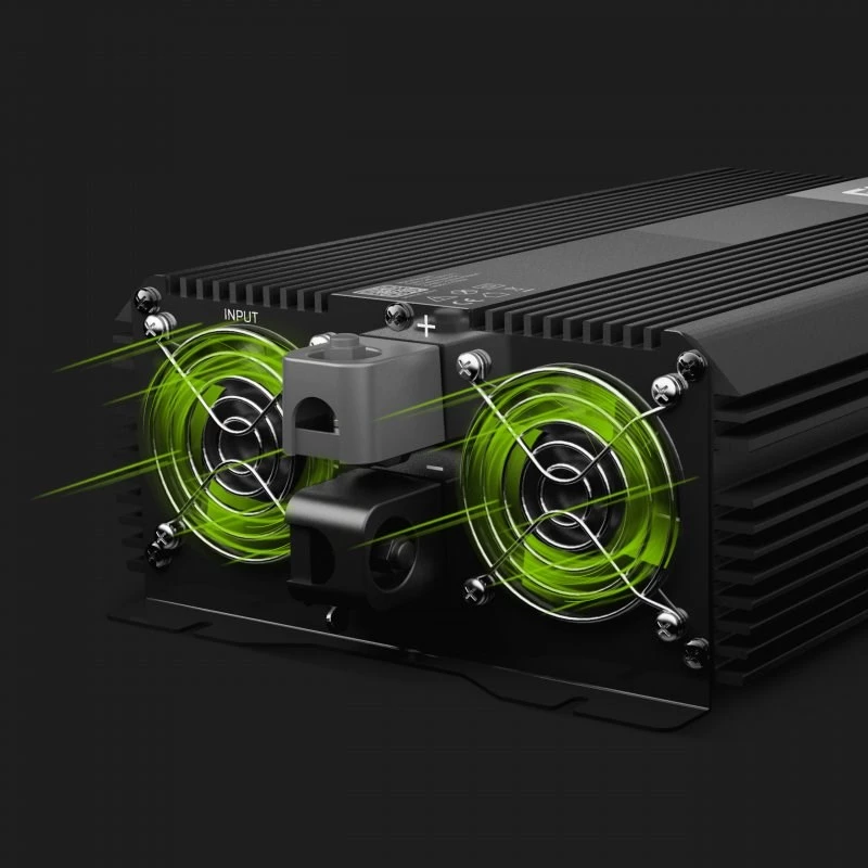 Power inverter Green Cell INVGC12 Auto 3000 W Schwarz
