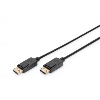 Anschlusskabel DisplayPort mit Verriegelung 1080p 60Hz FHD Typ DP / DP M / M schwarz 3m