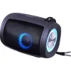 DEFENDER Enjoy S200 65200 tragbarer Bluetooth-Lautsprecher, TWS, 5 W, LED-Licht, FM, microSD, 10 Std. Akkulaufzeit, schwarz