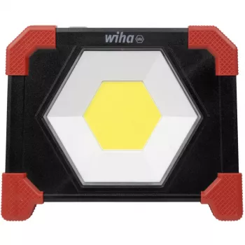 Wiha 45698 Akku-Baustrahler, 30 W, Schwarz/Rot