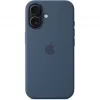 Apple MYY23ZM/A Silikon Case mit MagSafe für iPhone 16, Denimblau