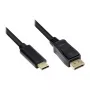 Good Connections Adapter-Kabel USB-C auf DP1.2 schwarz 10m