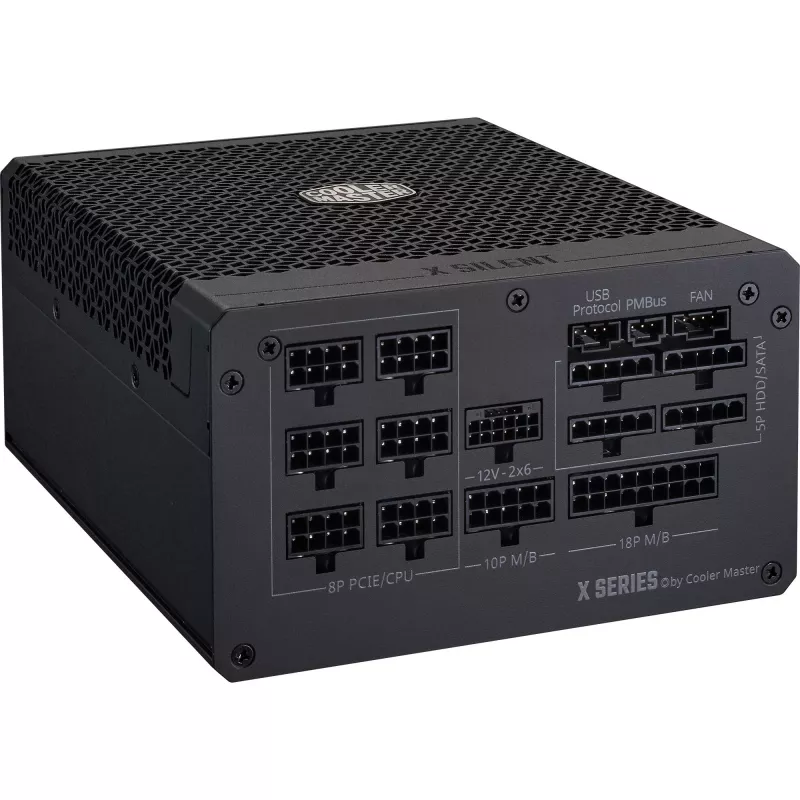 Cooler Master X Silent Edge Platinum 1100 MPS-B001-AZBP-NBEU PC-Netzteil, 1100 W, 80 PLUS Platinum, ATX 3.1, modular, 12VHPWR, 20+4-Pin, Schwarz