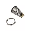 Taster DimasTech PD211 22 mm Silverline Dot RGB — vandalensicherer Panel-Taster