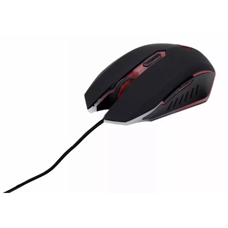Gaming-Tastatur GEMBIRD GGS-UMG4-02 104 Tasten Full-Size USB QWERTY US-Englisch mit Maus, schwarz