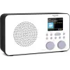 Internetradio TECHNISAT VIOLA 2 C IR — Analoger & digitaler Tuner, DAB+/FM, Wi‑Fi, 3 W, 2,4 Zoll TFT, 3,5 mm, Schwarz/Weiß