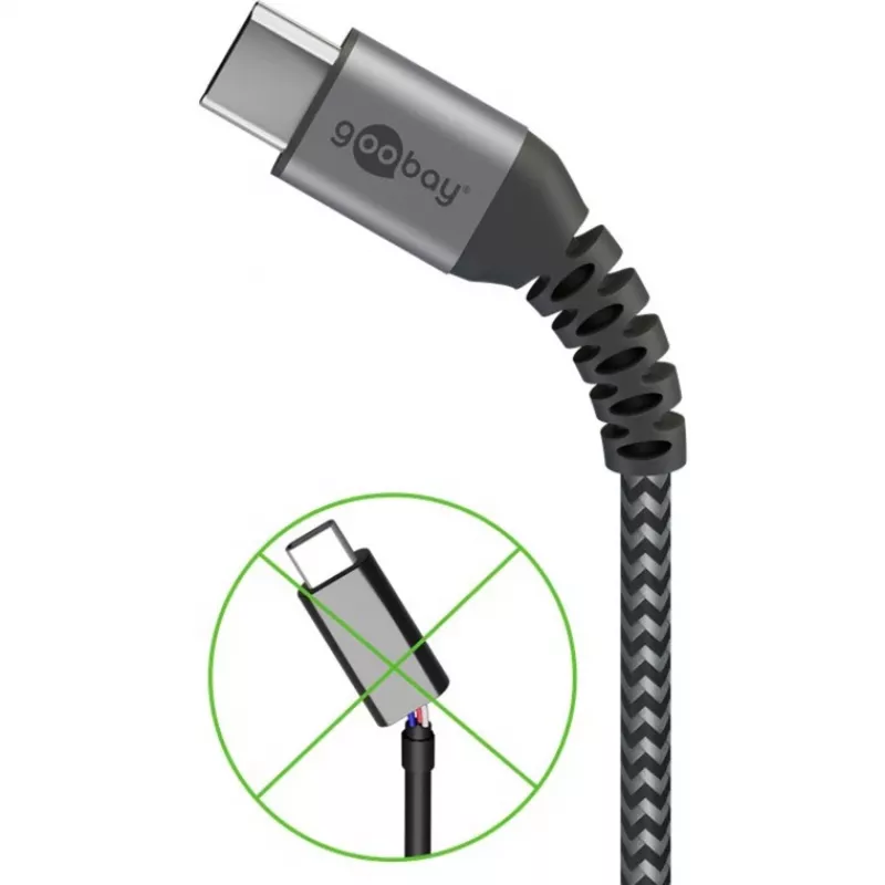 Goobay 49297 USB-Kabel Schwarz