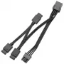 EK Water Blocks EK-Loop OmniLink D-RGB 3-Wege-Signalsplitterkabel, 10 cm, schwarz