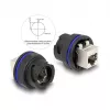 DeLOCK 67048 RJ45 Cat.6A Einbaubuchse / Kupplung, Schwarz