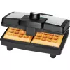 Clatronic WA 3606 Waffeleisen 2 Waffeln Schwarz,Edelstahl 800 W