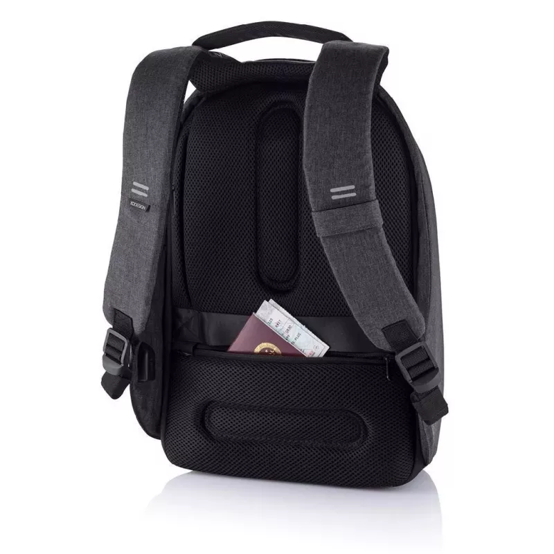XD Design Bobby Hero Small P705.701 Anti-Diebstahl-Rucksack, 13,3-Zoll-Laptop, 12,9-Zoll-Tablet, 10,5 l, PET, Schwarz