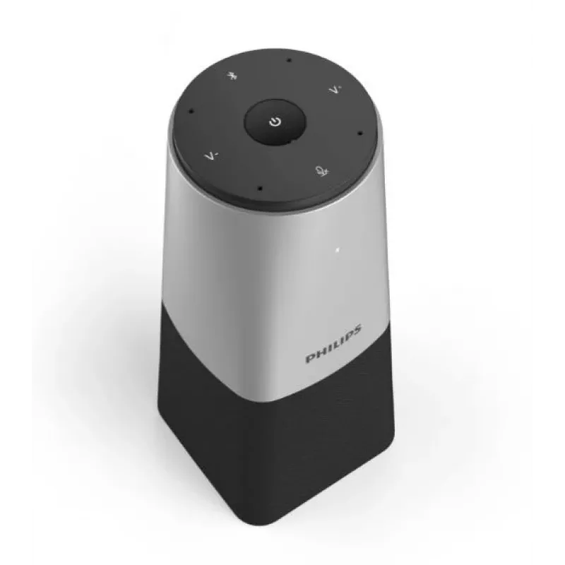 Philips PSE0540 Smart Meeting tragbares Konferenzmikrofon, USB-C, Schwarz/Silber