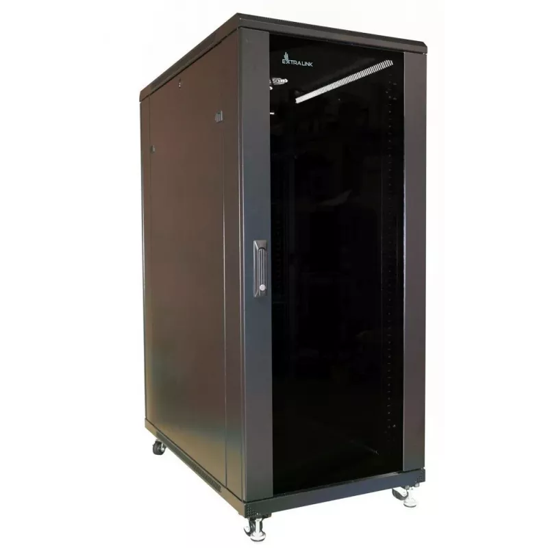 Extralink Rackschrank 32U 600x1000 Schwarz stehend