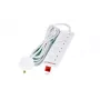 Microconnect MC-UKSURGESTRIP4-5M Stromverlängerung 4 AC-Ausgänge Innenbereich Weiß