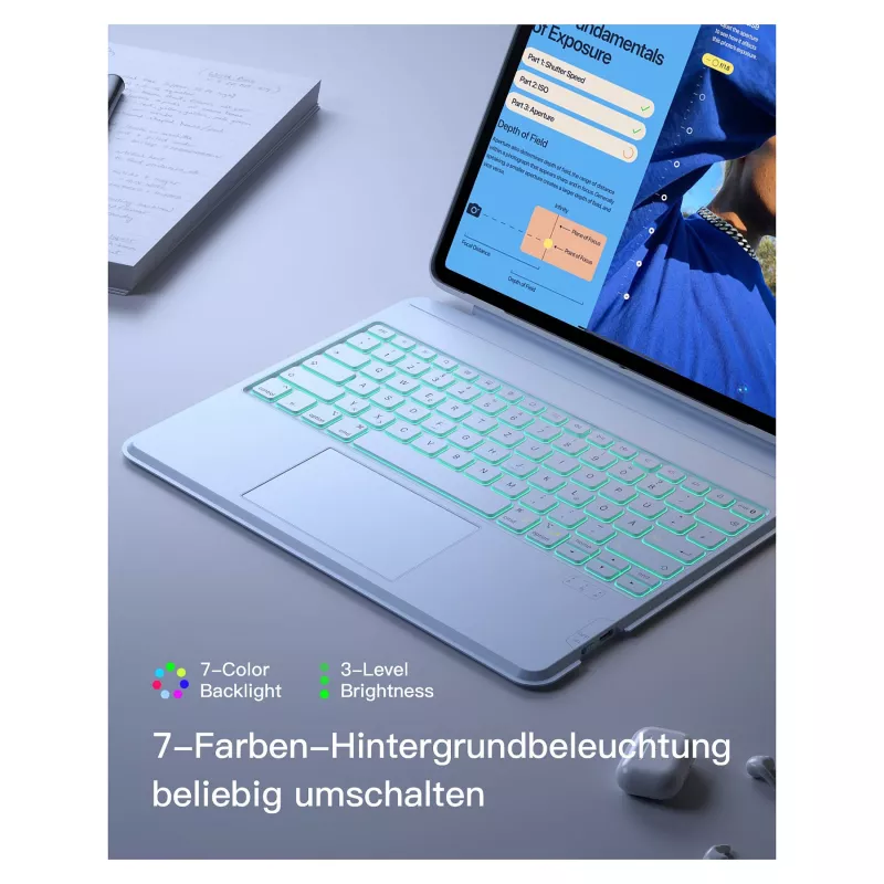Tastatur Inateck KB04118_BLUE für iPad Air 6 Pro 12 13