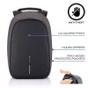 XD Design Bobby Hero XL P705.711 Anti-Diebstahl-Rucksack, 17-Zoll-Laptop, 12,9-Zoll-Tablet, USB-Ladeanschluss, 20 l, Schwarz