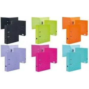 HERMA Color Ringbuch A4 Schwarz D-Ring Karton 1 Stück