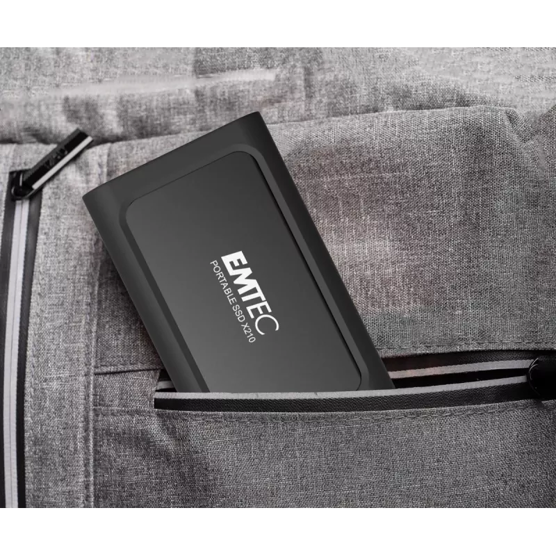 Emtec X210 ELITE 2 TB USB Type-C 3.2 Gen 2 (3.1 Gen 2) Schwarz, Rot
