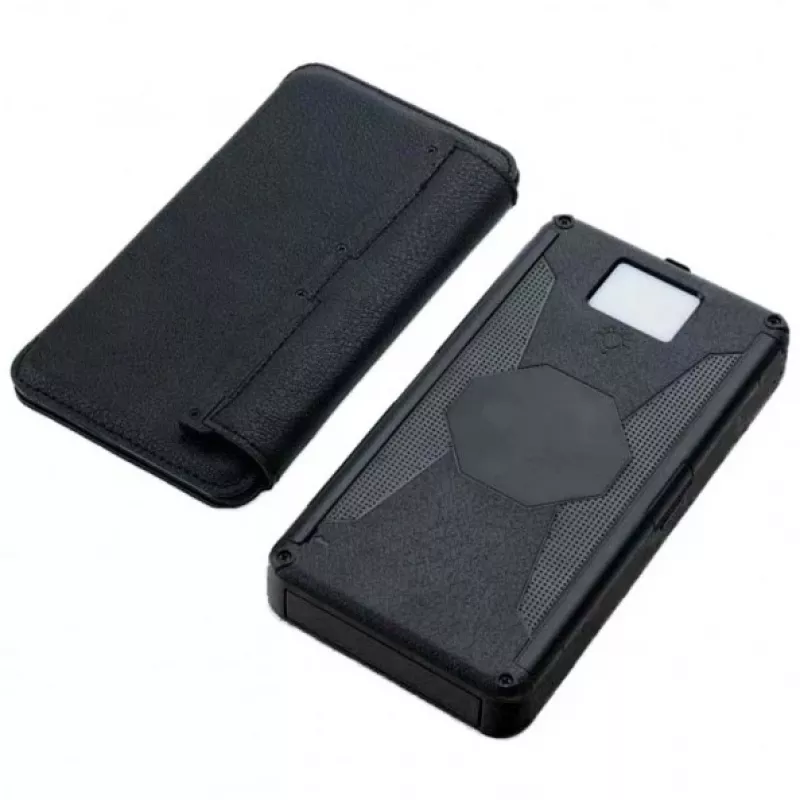 PowerNeed ES20000B faltbares Solarpanel mit Powerbank, 9 W, 20000 mAh, Li-Poly, 2x USB 2 A, Schwarz