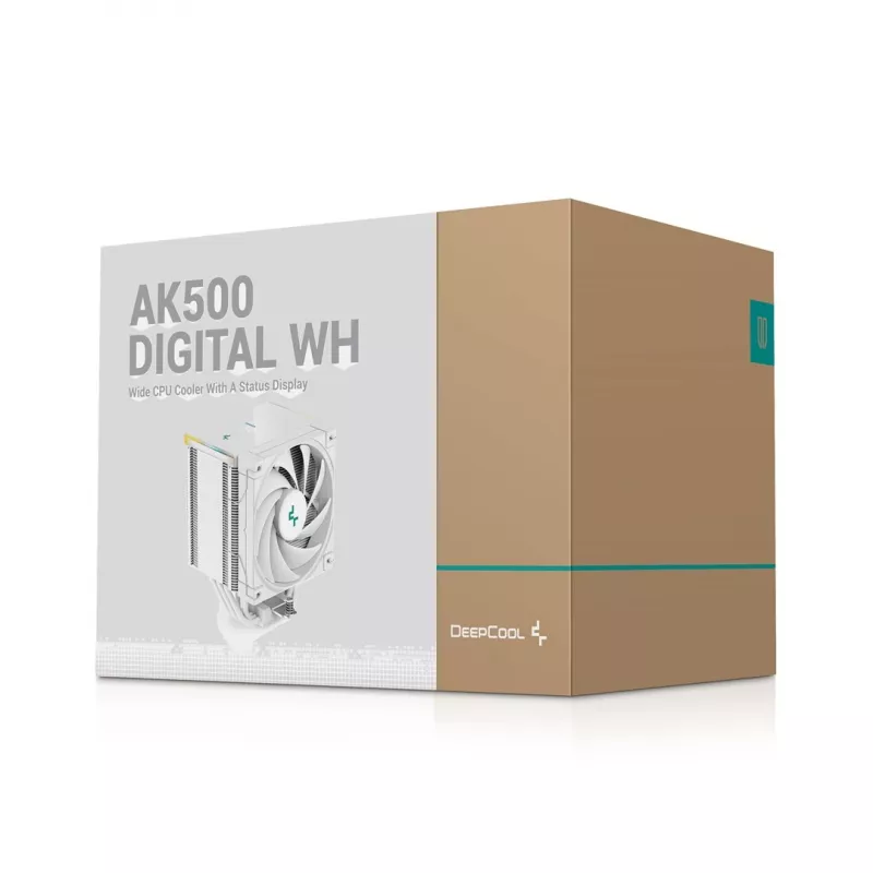 DeepCool AK500 Digital WH Prozessorluftkühler 12 cm Weiß 1 Stück