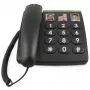 Doro PhoneEasy 331ph Schnurgebundenes Telefon, Schwarz
