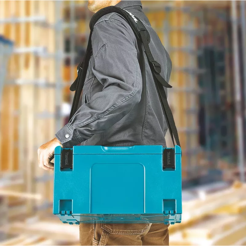 Makita MAKPAC Kühlbox isoliert, Größe 4, 18 l, Blau (198253-4)