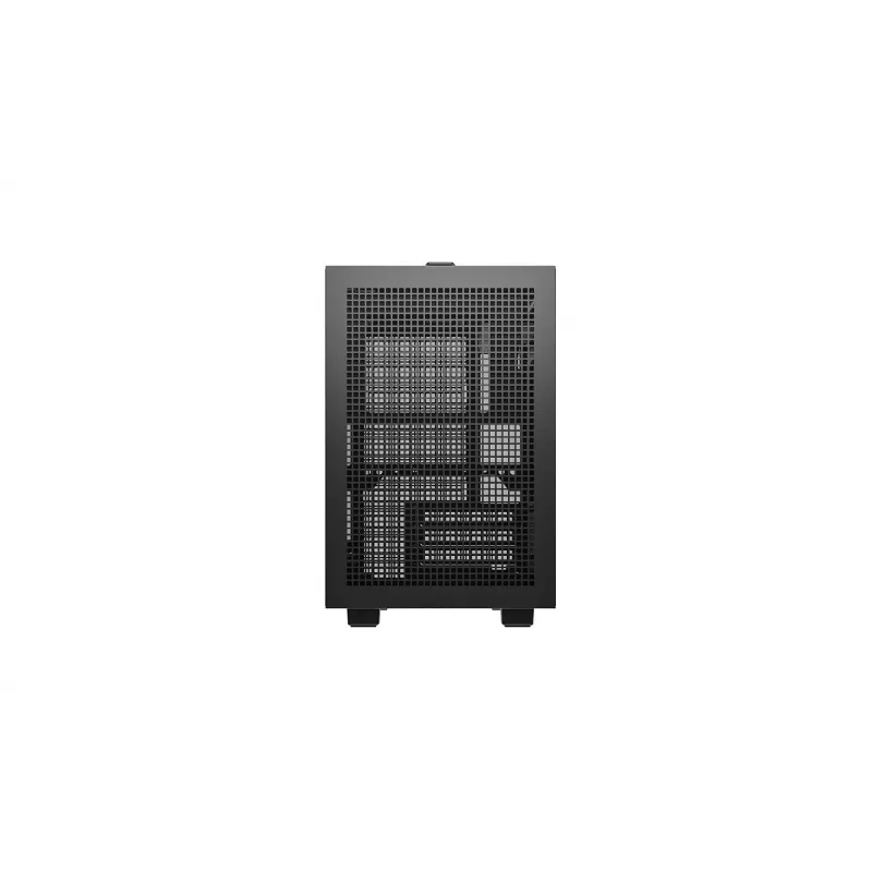 DeepCool CH160 PLUS R-CH160-BKNGM0-G Small-Form-Factor-(SFF)-PC-Gehäuse, Mini-ITX/Micro-ATX, Hartglas, schwarz
