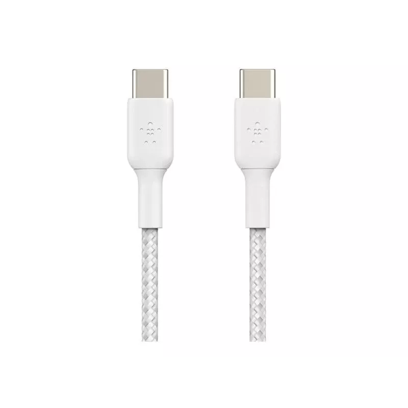 Belkin BOOST CHARGE - USB-Kabel - 24-polig USB-C (M) zu 24-polig USB-C (M) - USB 2.0 - 2 m - Weiß