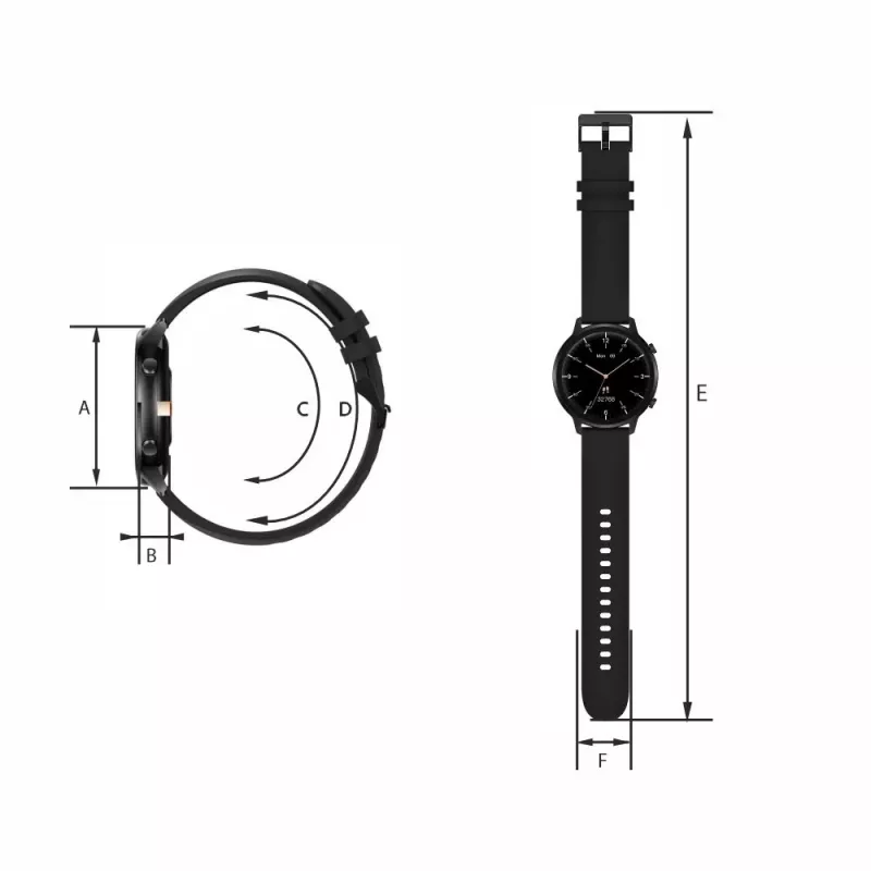 Smart Watch Manta Kelly SWU301BK Schwarz