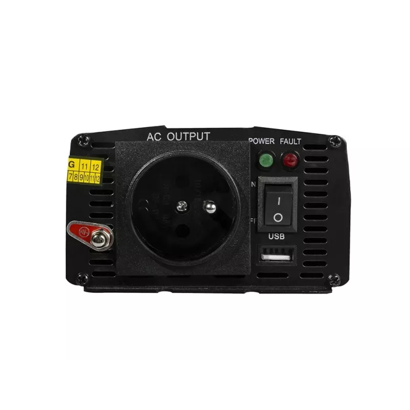 Wechselrichter Green Cell INV14 300W DC 24V auf 230V mit USB, Typ-E-Steckdose, aktiver Kühlung