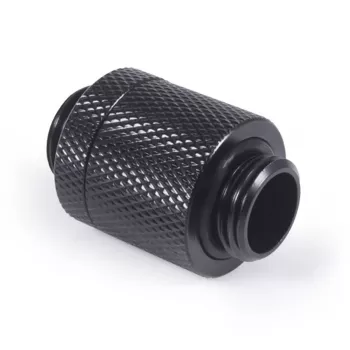 Alphacool ES D-Plug 20 mm G1/4 AG auf G1/4 AG, Deep Black