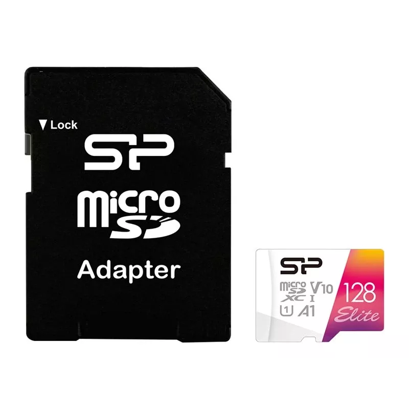 Silicon Power | microSDHC UHS-I Speicherkarte | Elite | 128 GB | microSDHC/SDXC | Flash-Speicher Klasse 10