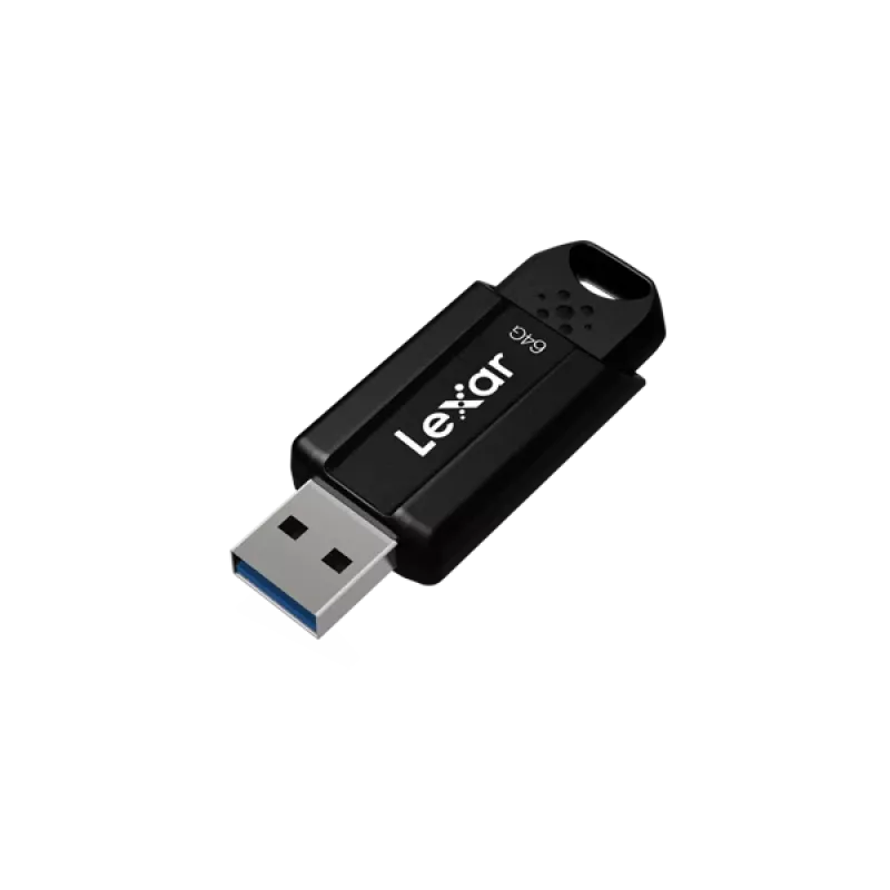 Lexar JumpDrive S80 LJDS080064G-BNBNG USB-Stick, 64 GB, USB 3.1, 150 MB/s, Schwarz