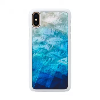 Smartphone-Hülle iKins für iPhone XS/S blue lake white
